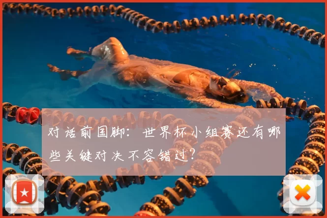 对话前国脚：世界杯小组赛还有哪些关键对决不容错过？