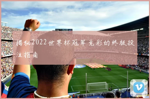 揭秘2022世界杯冠军竞彩的终极投注指南